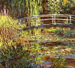 Claude Monet - The Water Lily Pond painting